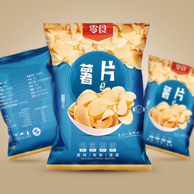 上海苏州产品设计 产品外观设计 包装设计 薯片食品包装设计